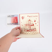 AdiuAdui Printed Birthday Greeting Cards with Envelopes for All Ages