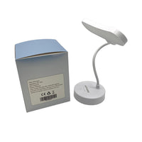 AUPGHSD Desk lamps White Minimalist Dimmable Flexible Gooseneck LED Lamp With USB Power Desk Lamps For Reading Working And Relaxing