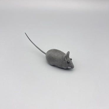 HIONIBEAR Cat Toy - Realistic Gray Mouse Squeaky Toy for Engaging Playtime and Natural Hunting Instincts