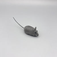 HIONIBEAR Cat Toy - Realistic Gray Mouse Squeaky Toy for Engaging Playtime and Natural Hunting Instincts