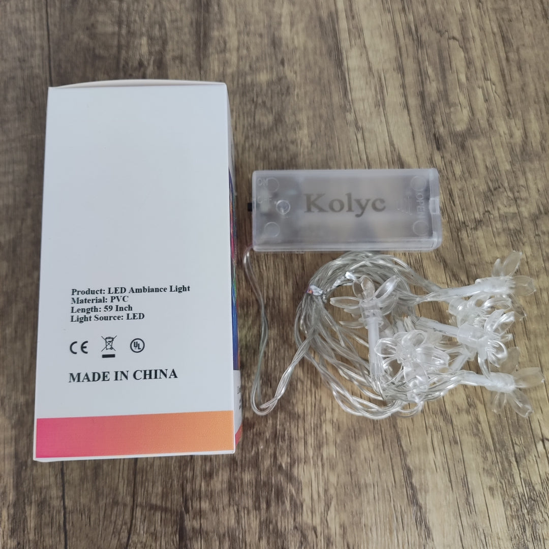 Kolyc LED Cherry Blossom String Lights - Decorative Springtime Charm for Any Space