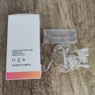 Kolyc LED Cherry Blossom String Lights - Decorative Springtime Charm for Any Space
