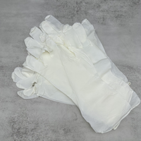 NifengJieyi Disposable Latex Gloves, Powder Free, Medical Grade, Medium Size (Box of 100)