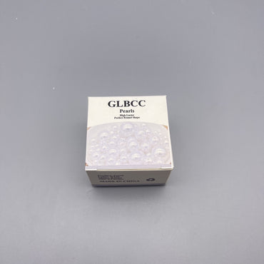GLBCC Pearl Beads for Jewelry Making, DIY Craft Decoration, White Round Loose Spacer Bead