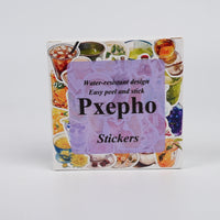 Pxepho Premium Decorative Vinyl Stickers Set Waterproof & Removable Stickers for Laptops, Water Bottles, and More