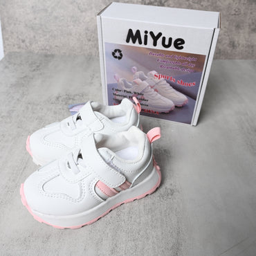 MiYue Children's Lightweight Athletic Shoes Breathable Flexible Sports Sneakers for Kids
