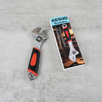 KESUO 6 Inch Adjustable Wrench Upgraded Non Slip Handle for DIY Professional Use