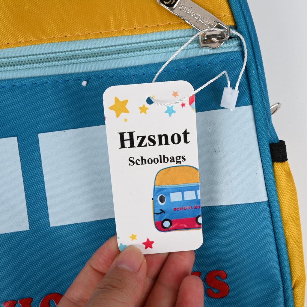 Hzsnot School Bus Backpack for Kids Adorable Cartoon Schoolbags for Pr ...