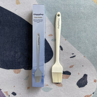 Abqqqdwp Pastry brushes Off White 3cm * 22cm Silicone Basting Tool With Hanging Hole Pastry Brushes For Baking Grilling Sauces