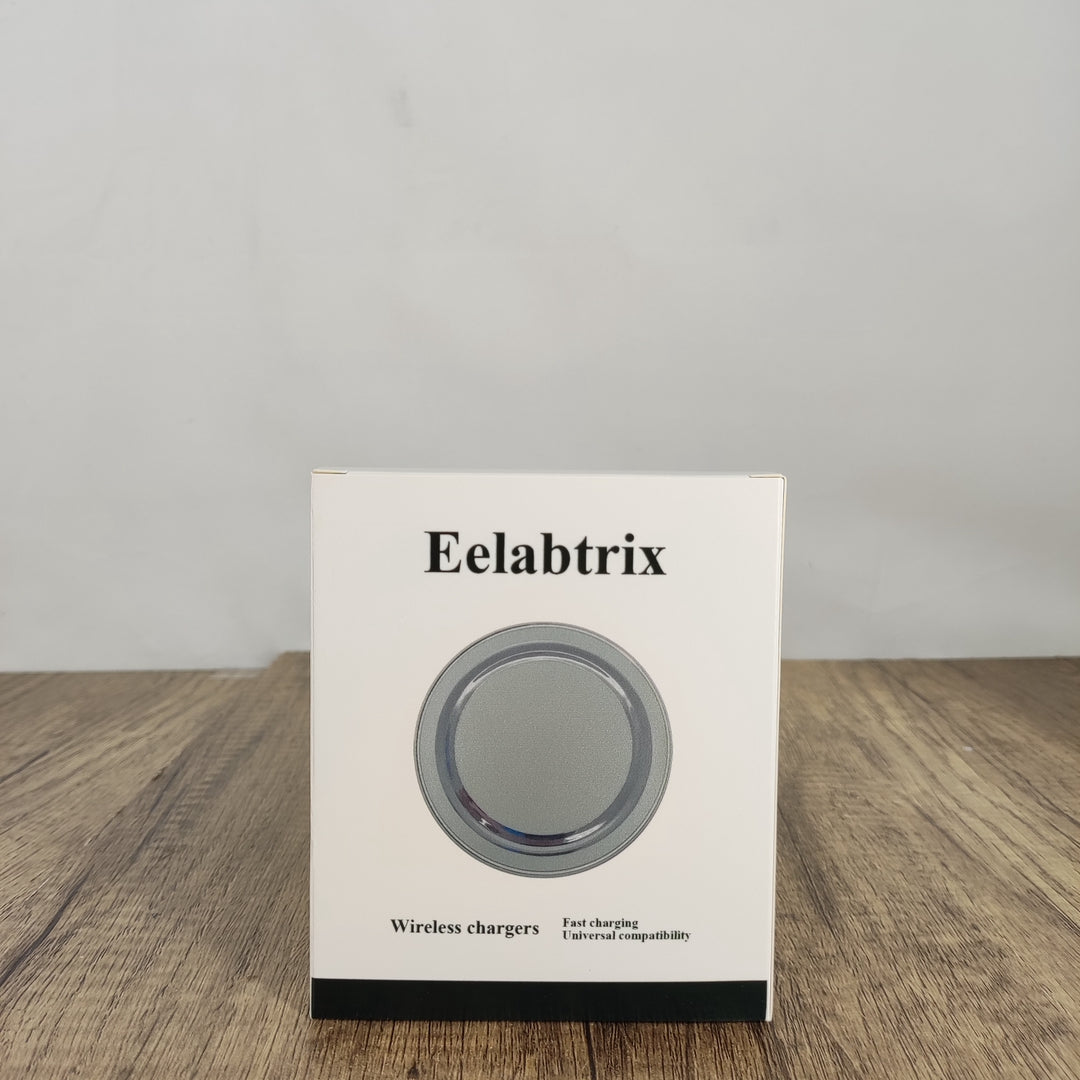 Eelabtrix Black Portable Wireless Charger for Android, Apple, Samsung, Xiaomi, Huawei