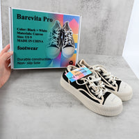Barevita Pro Footwear White Canvas Casual Running Shoes Breathable Comfortable Cushioning for Fitness Enthusiasts Daily Wear