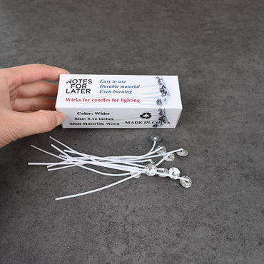 NOTES FOR LATER Premium Candle Wicks for Candle Making High-Quality DIY Candle Wick Set for Clean, Even Burning