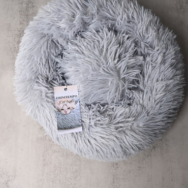 OMNITEMPO Cat Bed Soft Cozy Pet Bed for Small Cats Warm Sleeping Environment Non Slip Bottom