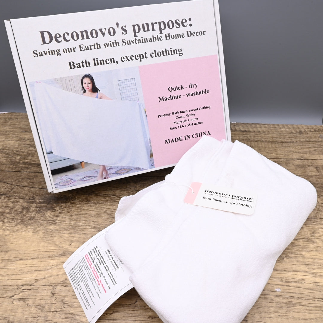 Deconovo's purpose: Saving our Earth with Sustainable Home Decor Premium Cotton Bath Linen Luxury Bathroom Towels and Linens Super Soft Bath Linen Except Clothing Collection