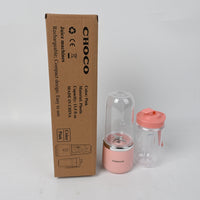 CHOCO Juice Machines Portable Rechargeable Mini Juicer Blender Pink