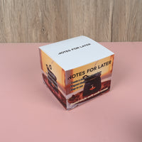 NOTES FOR LATER Black Ceramic Incense Burner Creative Scented Wax Warmer for Home & Meditation, with Matching Dish