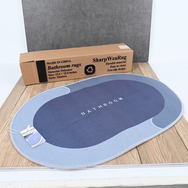 SharpWeaRug Soft Bathroom Rugs Absorbent & Non-Slip Carpet Mats for Bathroom & Indoor Use
