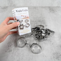 VuloVulo Stainless Steel Cookery Moulds Durable Baking & Cooking Molds for Kitchen, Easy Clean Lightweight