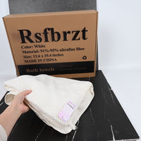 Rsfbrzt White Premium Bath Towels Ultra Soft & Highly Absorbent Cotton Towels for Bath & Spa