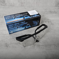 H helmelkin Protective Glasses Safety Goggles Protective Eyewear Impact Resistant Clear Lens Lightweight