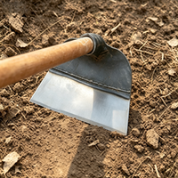 ChuTian Heavy-Duty Manganese Steel Garden Hoe with 1.2m Locust Wood Handle - Sharp Forged Dutch Hoe for Weeding, Digging & Soil Loosening