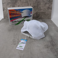 SoleAevum Hats White Baseball Cap Lightweight Breathable Soft Cotton Adjustable One Size Fit for Everyday Wear