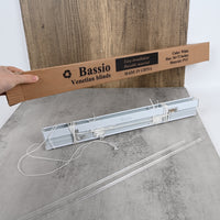 Bassio Pure White Venetian Blinds Adjustable Window Blinds for Home & Office