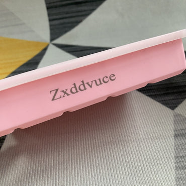 Zxddvuce Ice cube molds for refrigerators BPA-Free Pink Silicone Flexible Leak-Proof Clear Cube Making 17X11.5X3.1Cm 134G Standard Freezer Ice Cube Molds