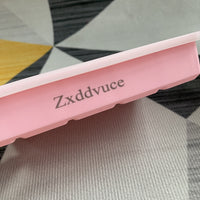 Zxddvuce Ice cube molds for refrigerators BPA-Free Pink Silicone Flexible Leak-Proof Clear Cube Making 17X11.5X3.1Cm 134G Standard Freezer Ice Cube Molds