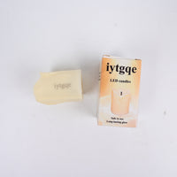 iytgqe Yellow LED Candles with Black Core Realistic Flameless Teardrop LED Candles for Home Decor