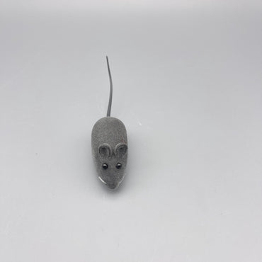 HIONIBEAR Cat Toy - Realistic Gray Mouse Squeaky Toy for Engaging Playtime and Natural Hunting Instincts