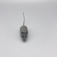 HIONIBEAR Cat Toy - Realistic Gray Mouse Squeaky Toy for Engaging Playtime and Natural Hunting Instincts