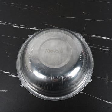 BELCAREPET Stainless Steel Bowl Silver Rust Resistant Dishwasher Safe for Soup Salad Mixing Home Kitchen