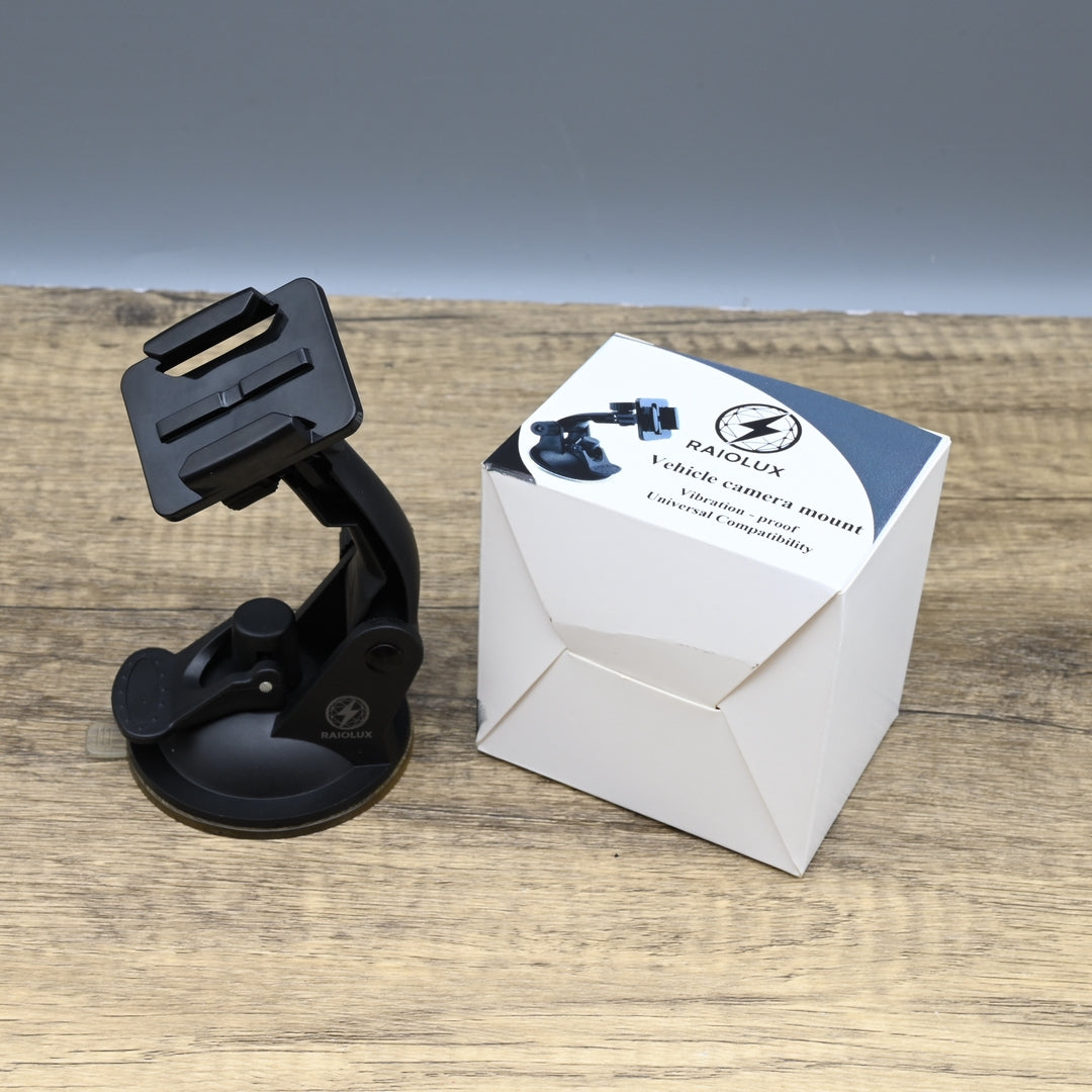 RAIOLUX Vehicle Camera Mount Professional Dashboard and Windshield Car Camera Holder for Safe Driving Recording