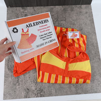 AILEDNEHS Bathing Suits Swimwear Red and Yellow Vibrant Summer Beach Days Stylish Comfortable