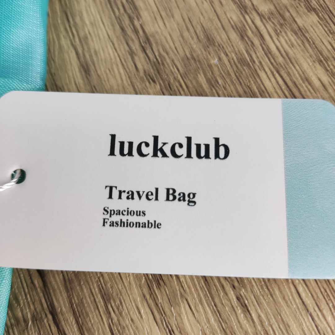 luckclub Compact Blue Travel Storage Bag - Medium Size, Durable Nylon Organizer with Multiple Compartments for Travel Essentials