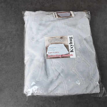 Kxyhug Compact Travel Blanket Lightweight Portable Traveling Blanket for Planes, Trains & Road Trips