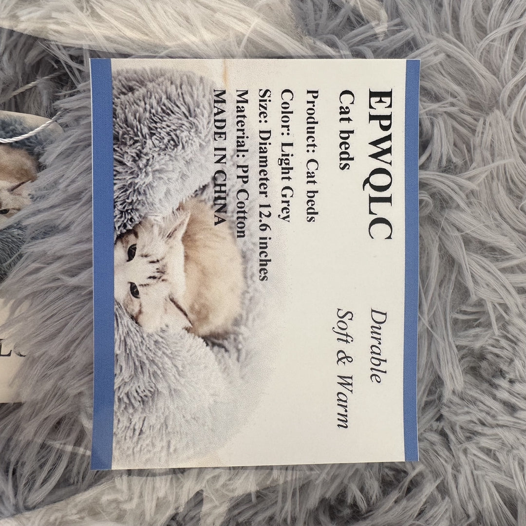 EPWQLC Ultra-Comfortable Plush Cat Bed: Stylish, Warm, and Perfect for Every Furry Friend