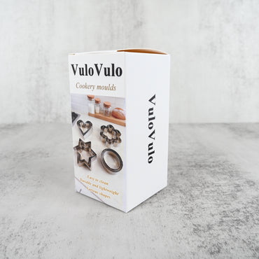 VuloVulo Stainless Steel Cookery Moulds Durable Baking & Cooking Molds for Kitchen, Easy Clean Lightweight