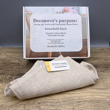 Deconovo's purpose: Saving our Earth with Sustainable Home Decor Premium Household Linen Collection Modern Minimalist Blend Table Covers Elegant Dining Room Essentials