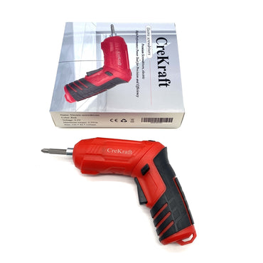 CreKraft Electric screwdrivers Red Color 4.2V 4.5N/m 135×45×135mm Cordless Rechargeable Electric Screwdrivers
