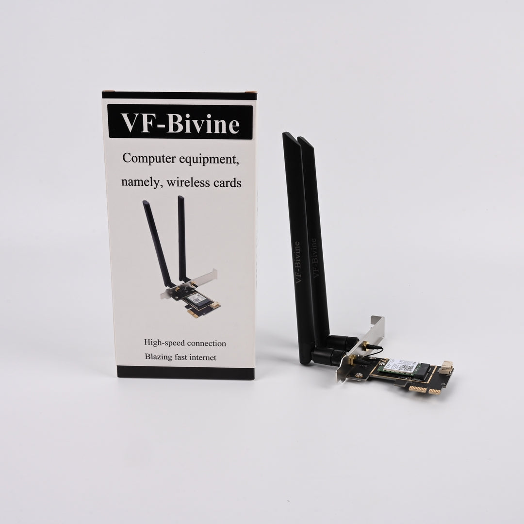 VF-Bivine High-Speed Computer Equipment, Namely, Wireless Cards PCIe WiFi Bluetooth Network Adapter For Desktop PC
