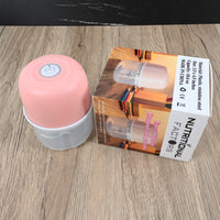 NUTRITIONAL FACTORS Mini Electric Food Chopper Plastic Body Stainless Steel Blades for Dicing Mincing Slicing