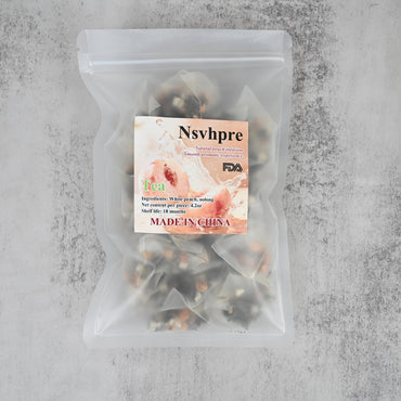 Nsvhpre Peach Oolong Tea Natural Flavored Loose Leaf Tea Bags for Hot or Iced Brew, Refreshing Fruity Blend