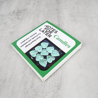 NOTES FOR LATER Heart-Shaped Confession Candles Green Romantic Candle for Gift & Evening Ambiance