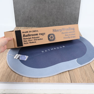 SharpWeaRug Soft Bathroom Rugs Absorbent & Non-Slip Carpet Mats for Bathroom & Indoor Use