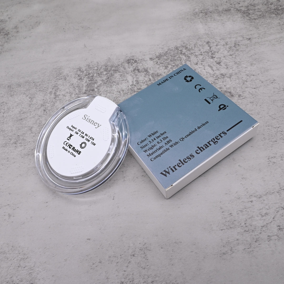 Sisney Wireless Chargers - Ultra-Thin 5W Fast Charging Pad with Universal Compatibility