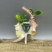 Kryxel Soft Rustic Floral Brooch Pin: Handcrafted Artificial Boutonnieres for Elegance