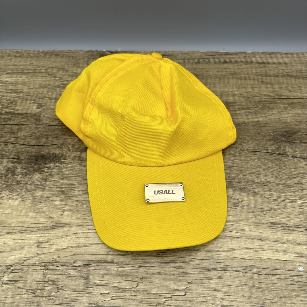 USALL Yellow Baseball Cap for Men and Women - Unisex Adjustable Sport Hat with Sun Protection