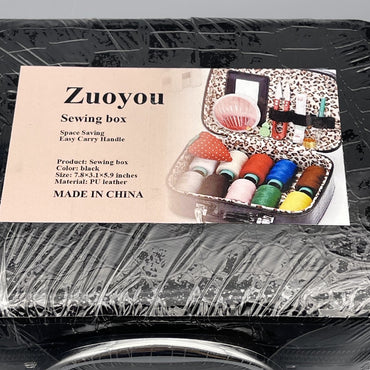 Zuoyou Premium Sewing Box – Stylish Organizer for Sewing Essentials with Assorted Thread and Tools